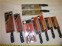 9pc Kitchen Knives & Shears - NEW