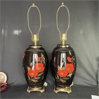 Vintage Lamps - Pair - No Shades