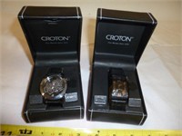 Croton Men's Wrist Watches - 2pc New In Box