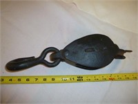 Antique #6 Forged Iron Large Pulley Block