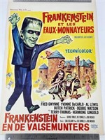 VINTAGE BELGIAN THE MUNSTERS MOVIE POSTER