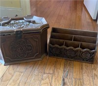 Sewing box and table organizer