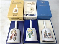 Old Schmid Christmas Bells, 1975, 1977 and 1980