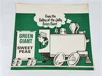 VINTAGE JOLLY GREEN GIANT PEAS DISPLAY POSTER