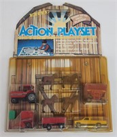 1/64 Ertl Action Playset In Package. Includes