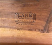 Lane Cedar box Maxwell Brothers Gastonia NC
