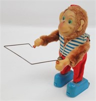 Vintage Battery Operated Jump Rope Monkey.