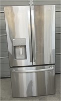 (AC) GE 25.6 cu. ft. French Door Refrigerator in