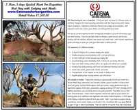 2 Man 5 Night Argentina Red Stag Hunt With Lodging