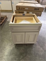 MADISON WHITE DESK VANITY 24" BASE