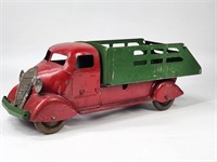 WYANDOTTE PRESSED STEEL STAKE BED DUMP TRUCK