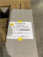 435 SFT "CRAFT WOOL" PORCELAIN TILE