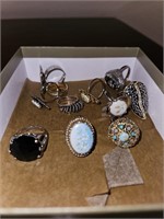 Lot of Vintage Costume Jewelry Rings