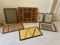 Lot of 7 Pictures & Picture Frames
