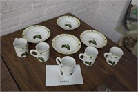 9-pcs John Deere Ironstone dinnerware by Gibson