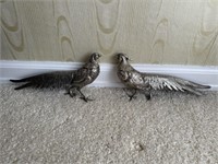 Silver Plated pheasants
