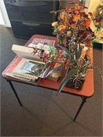 Card Table & Contents Books, Holiday Florals &