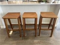 3PC COUNTER STOOLS