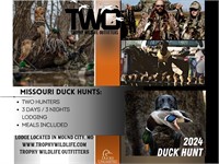 2 Man 3 Day Missouri Duck Hunt & Lodging