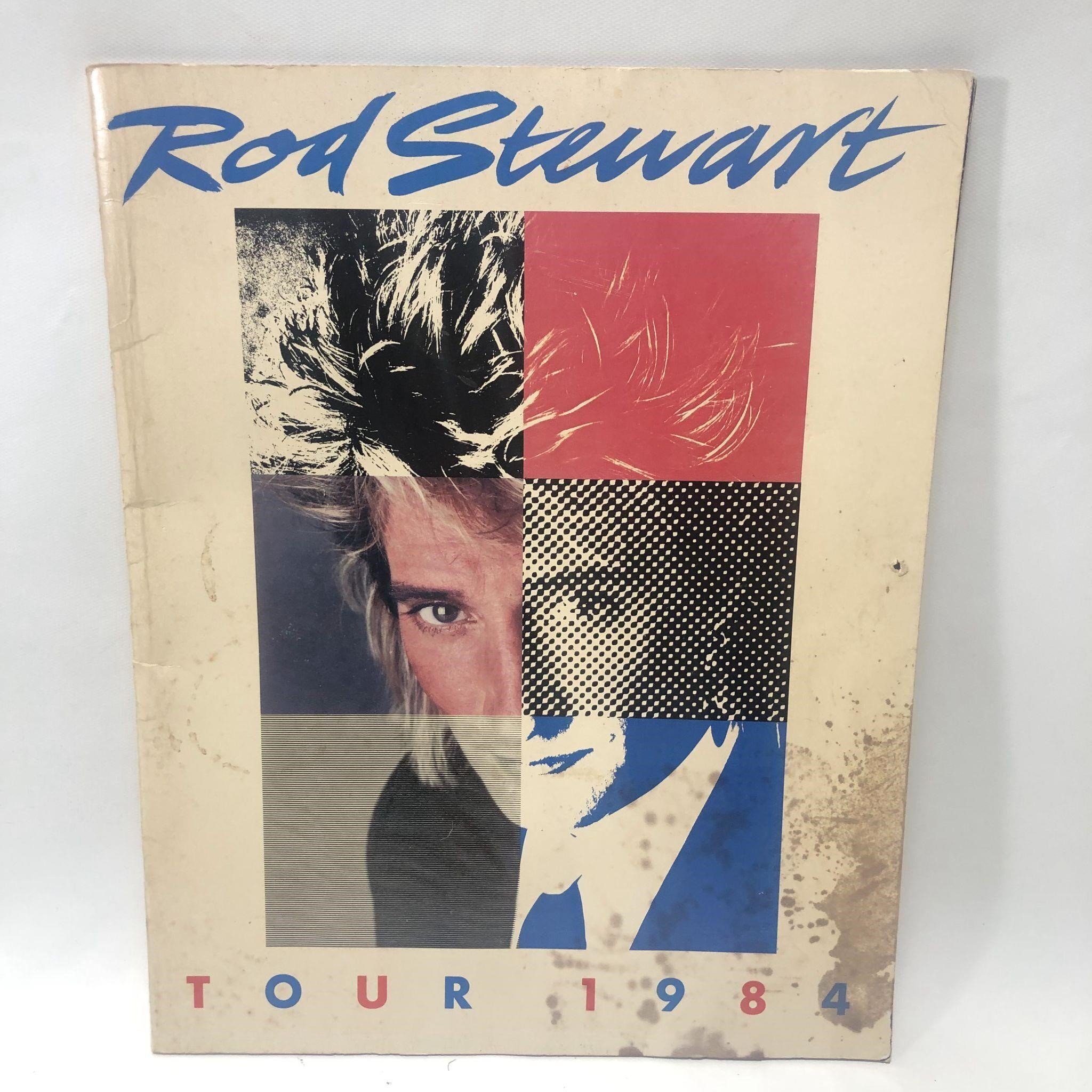 Vintage '84 Rod Stewart Tour Book