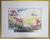 Susan Hubley, watercolour, tulips, 10 x 16 3/4"