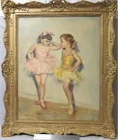 Pal Fried, oil on canvas, 30 x 24", ballerinas