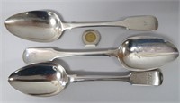 Pair of sterling serving spoons, Peter Nordbeck,