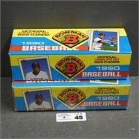 (2) Boxes of 1990 Bowman Baseball Card Sets