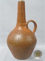 Lorenzen glazed brown jug, 7 1/2" h.