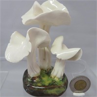 Lorenzen mushroom, Helvella Crispa, 4 5/8"