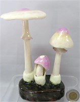 Lorenzen mushroom, Amanita Porphyria, 7 5/8" h,