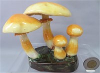 Lorenzen mushroom, Pholiota Spectabilis, 4 3/4" h.