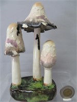 Lorenzen mushroom, Coprinus Comatus, 7 1/4" h.