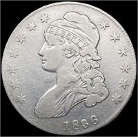 1836 Capped Bust Half Dollar LIGHTLY CIRCULATED