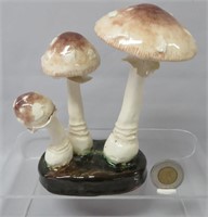 Lorenzen mushroom, Amanita Pantherina, 6 1/2" h.