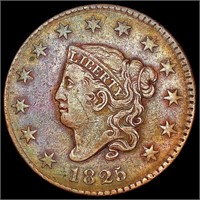 1825 Coronet Head Large Cent LIGHTLY CIRCULATED
