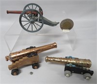 Naval cannon, 2 naval guns, Civil War era gun