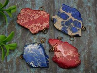 IMPRESSION JASPER PENDANTS ROCK STONE LAPIDARY SPE