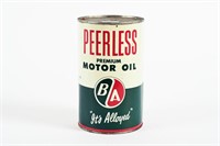 B-A PEERLESS PREMIUM MOTOR OIL IMP QT CAN