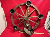 wagon Wheel Light fixture