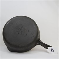 GRISWOLD SBL EP #6 CAST IRON SKILLET GROOVE HANDLE