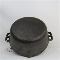 #7 10 & 1/4" CAST IRON DUTCH OVEN MADE IN USA