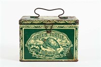 GREEN TURTLE CIGARS TIN LUNCH PAIL