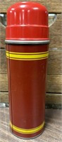 10" tall Vintage red All Season vacuum bottle