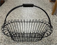 12x24 inch black metal basket