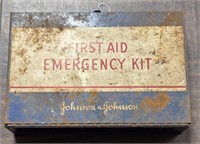 Vintage Johnson & Johnson first aid emergency kit