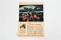 1943 ELECTRIC BOAT CO. PAPER ADVERTISMENT