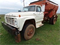 1975 FORD F 600 OSWALT MIXER LPG TRUCK, 4X4