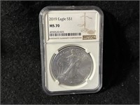 Silver eagle Graded Coin