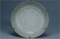 A SONG DYNASTY GUANYAO MALLOW FORM DISH